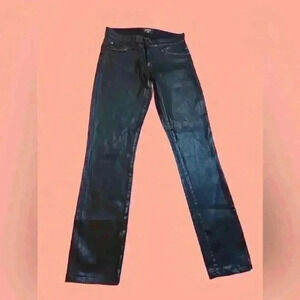 NWOT Hudson sz 24 black coated jeans